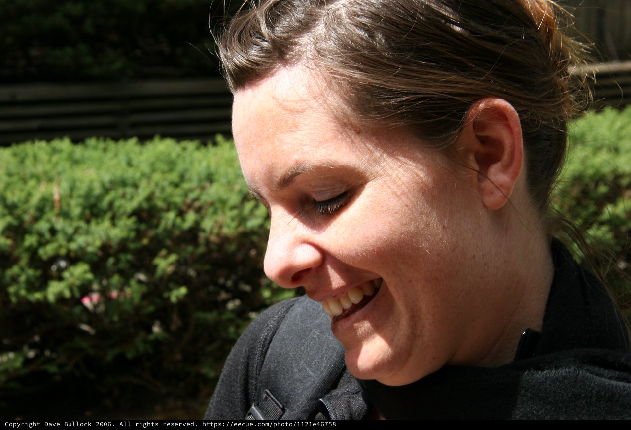 Candid Smile in San Francisco Sunlight