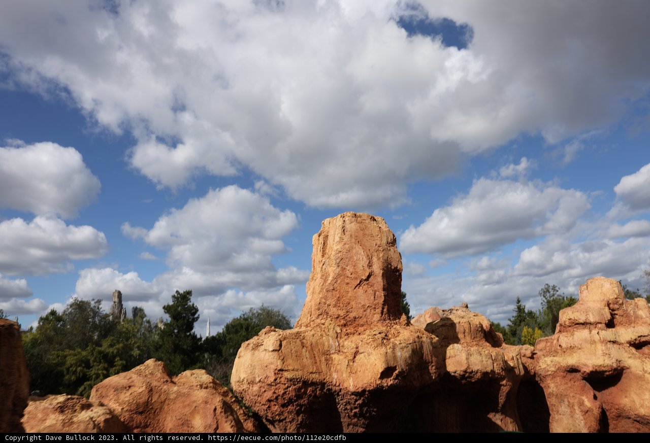 Ancient Adobe Ruins Under Cloudy Sky