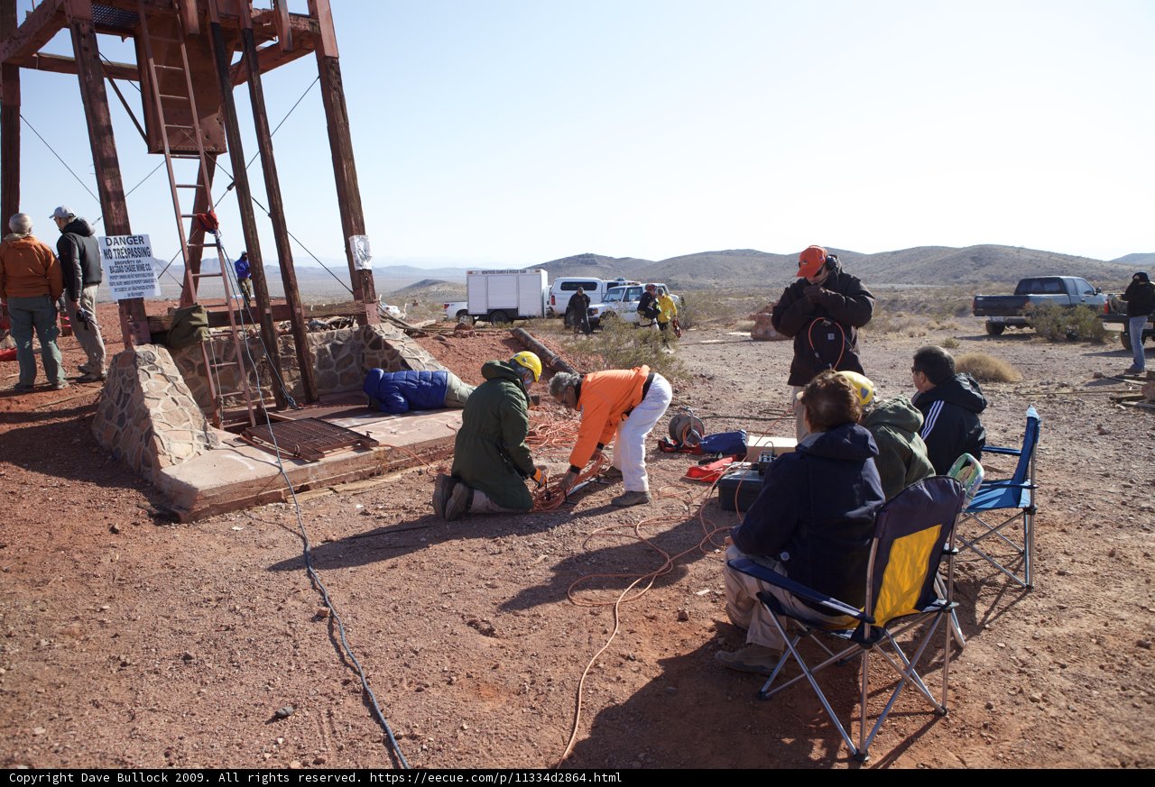 Mine Rescue Crew at Water Tower Base