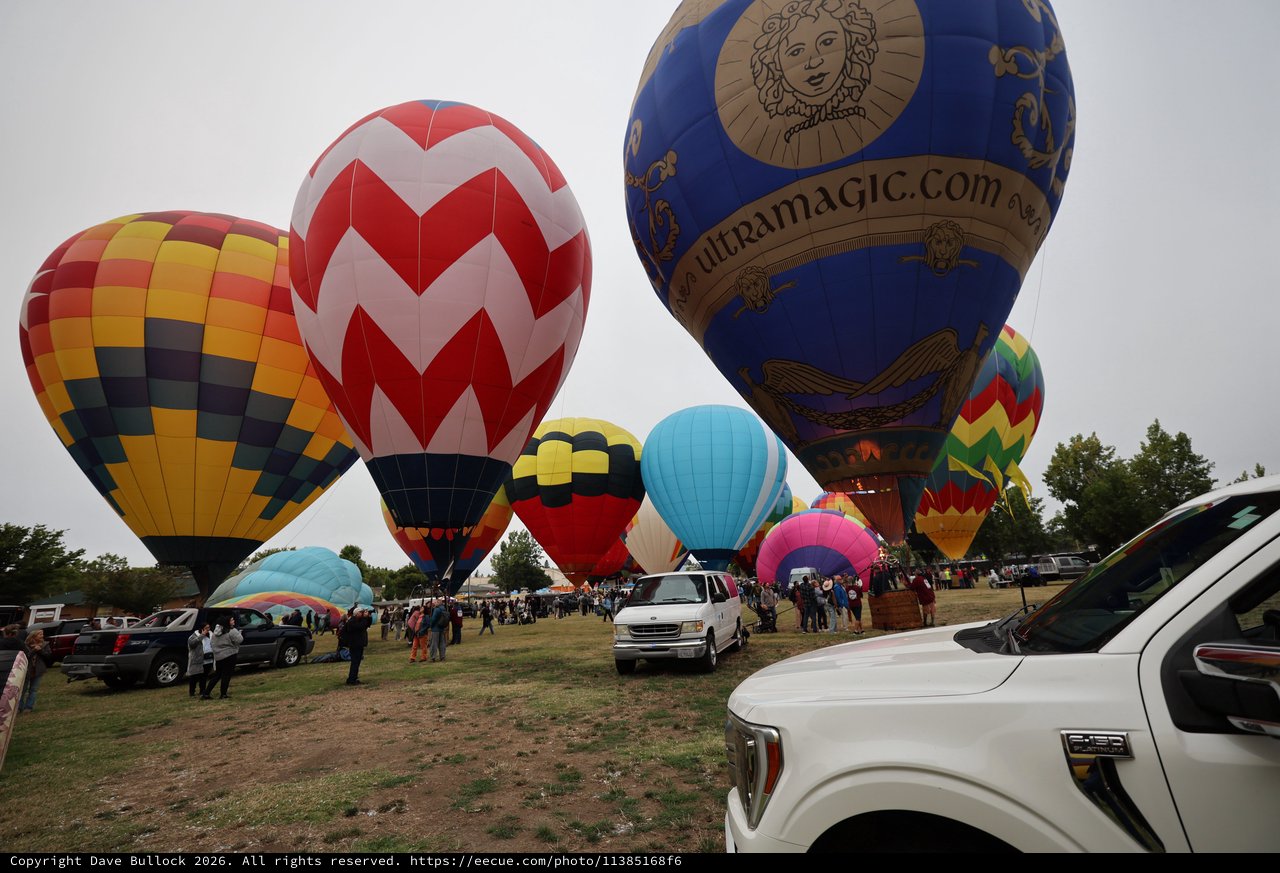 Colorful Hot Air Balloons Launch at Sonoma County Classic