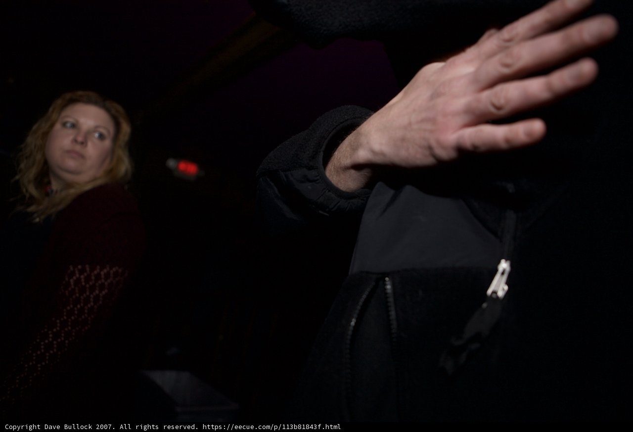 Intense Gaze in the Dark Room