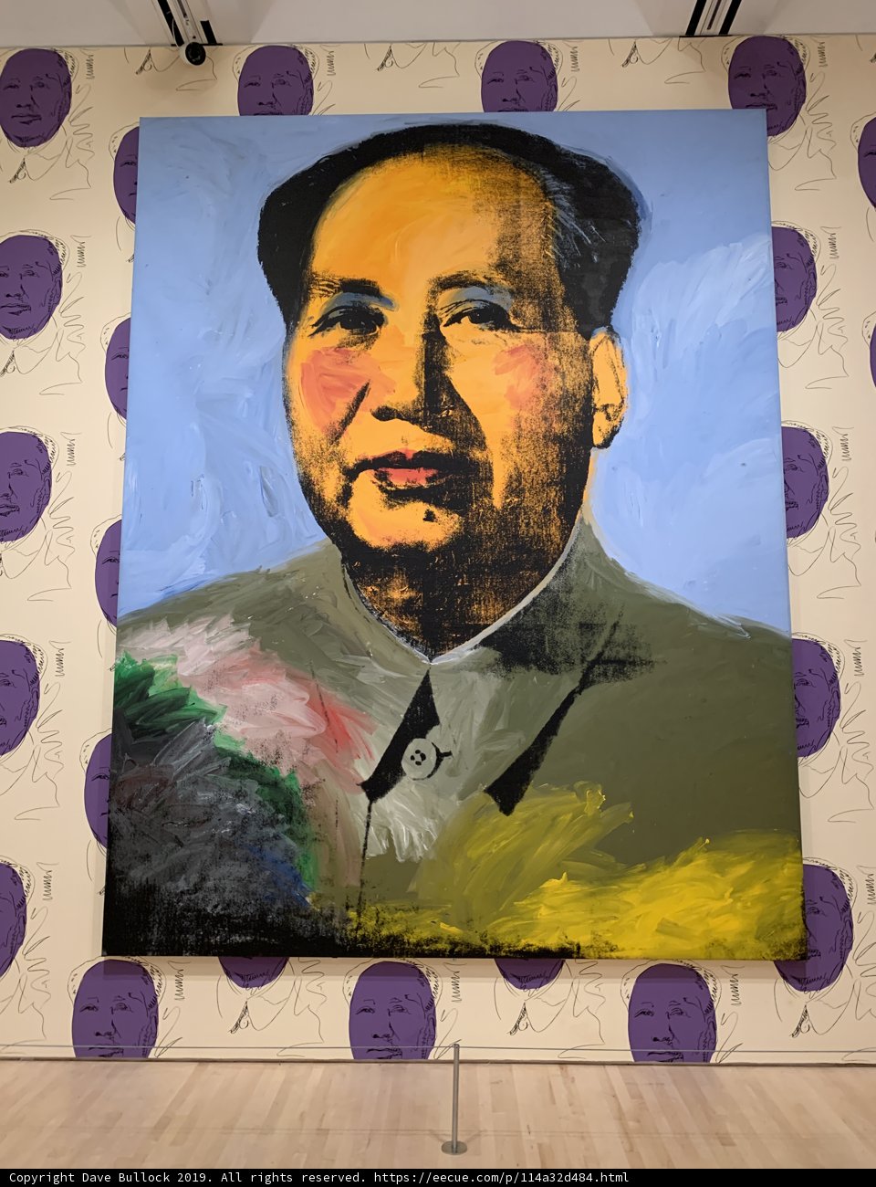 Mao Zedong's Portrait on a Canvas
