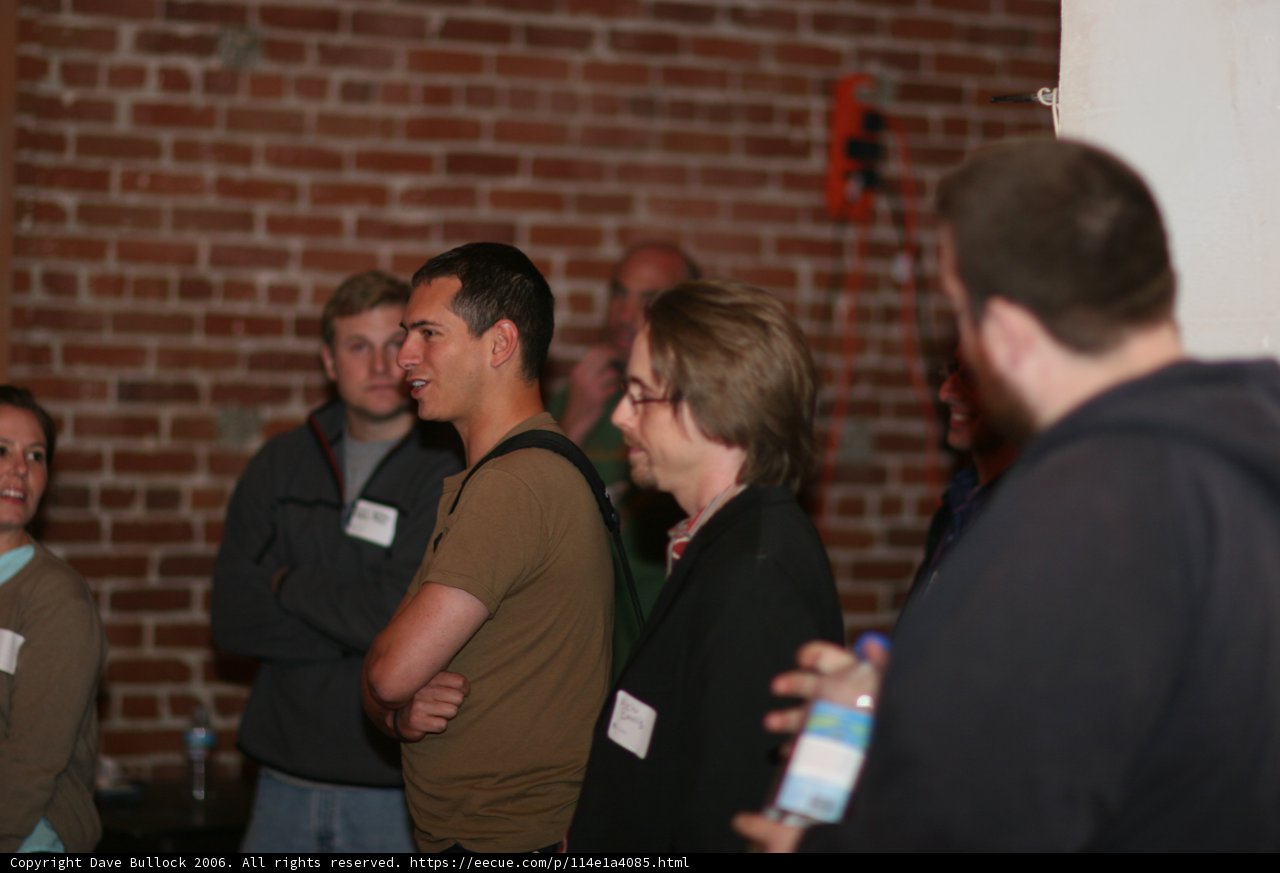Group conversation at Barcamp