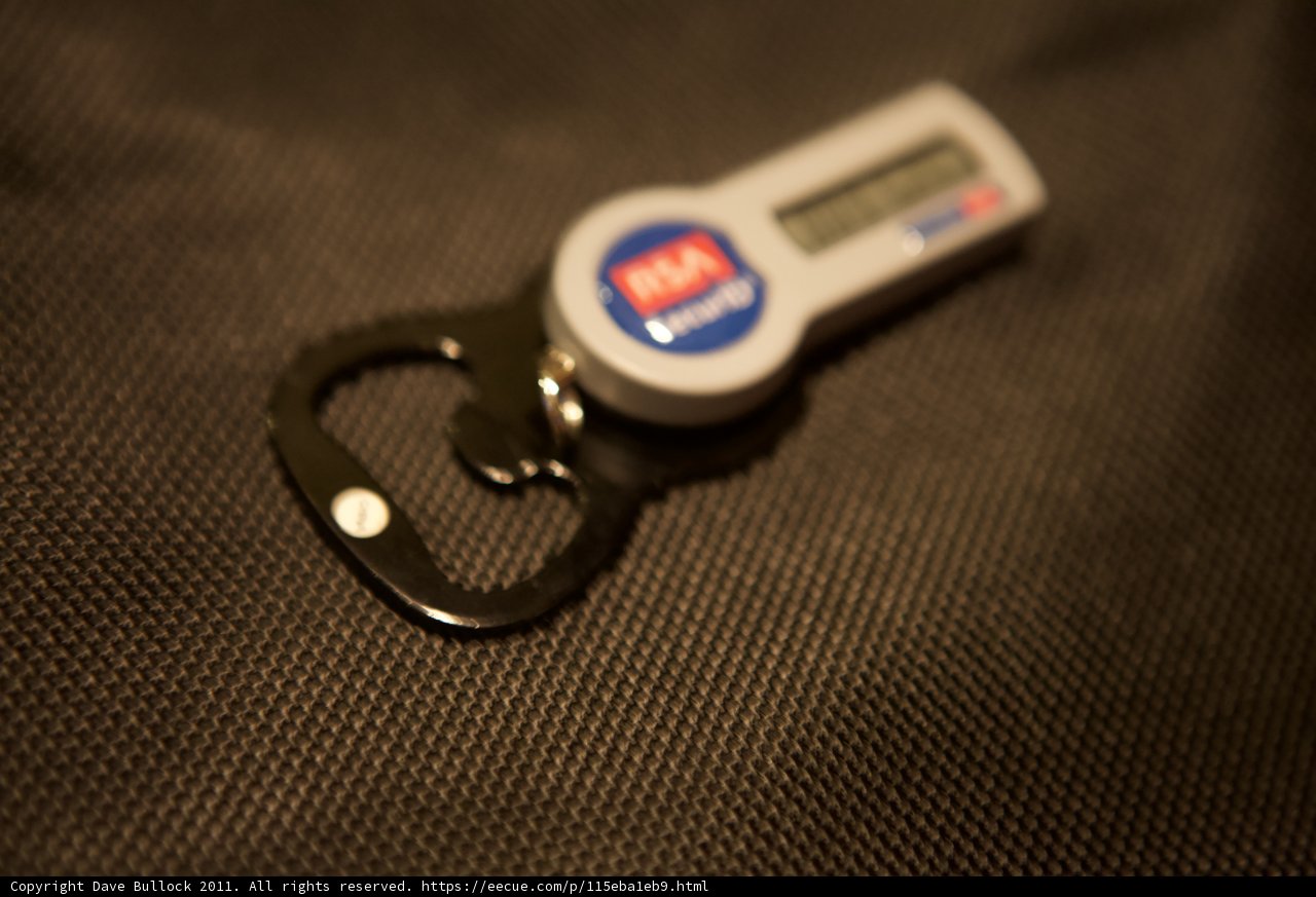 A razor-sharp bottle opener on a keychain