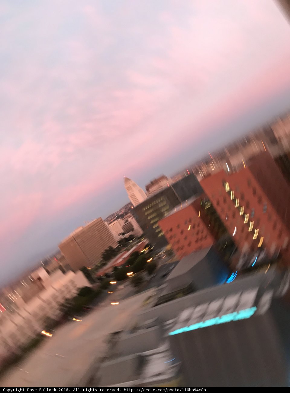 Blurry Metropolis at Dusk