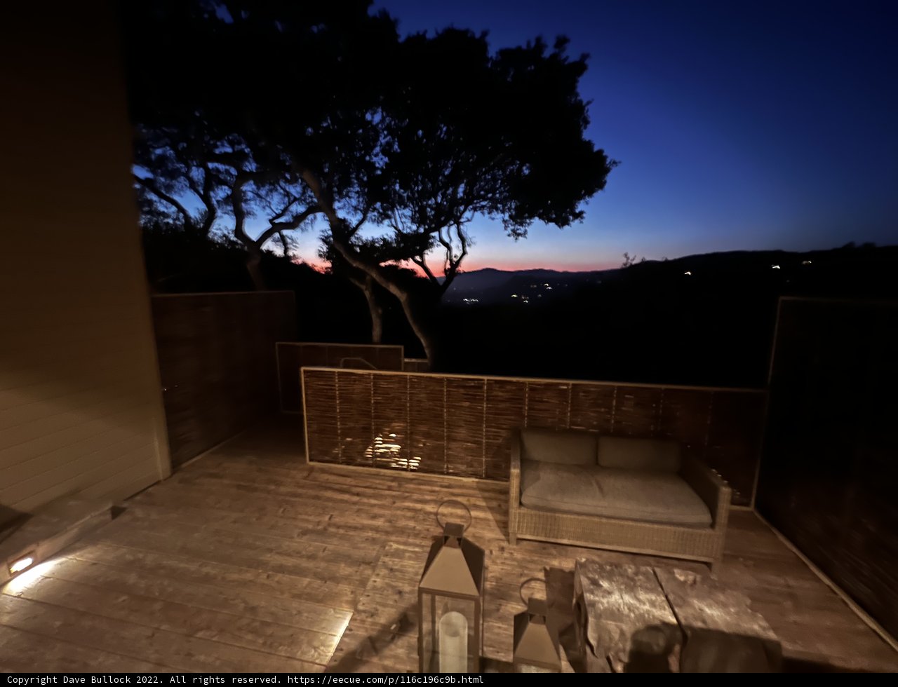 Dusk Retreat on the Patio