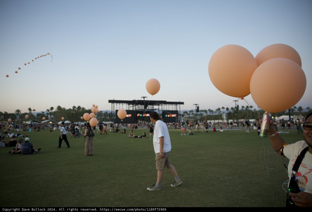 Evening Balloons at Coachella 2024