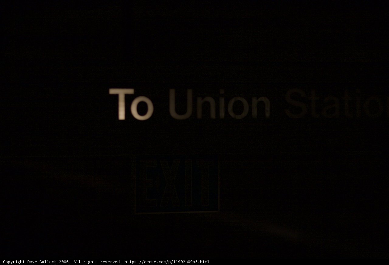 Directions to Union Station in the Dark