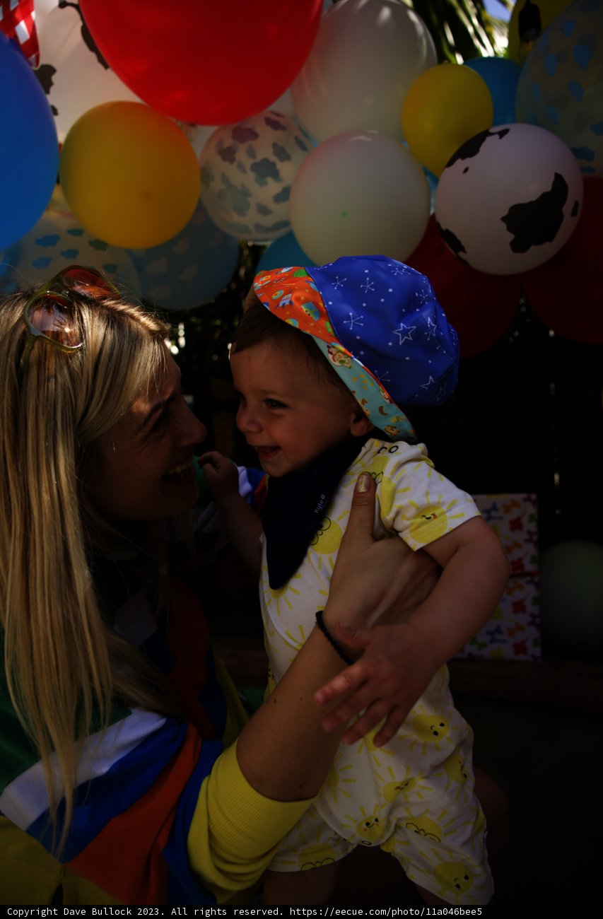 Precious Moments Under Balloons