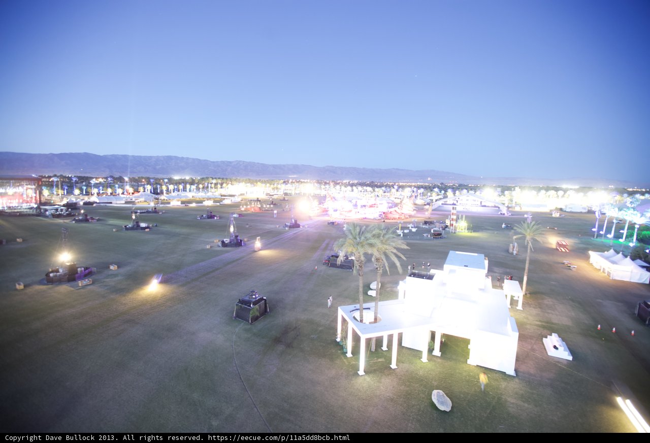 Nighttime at Coachella