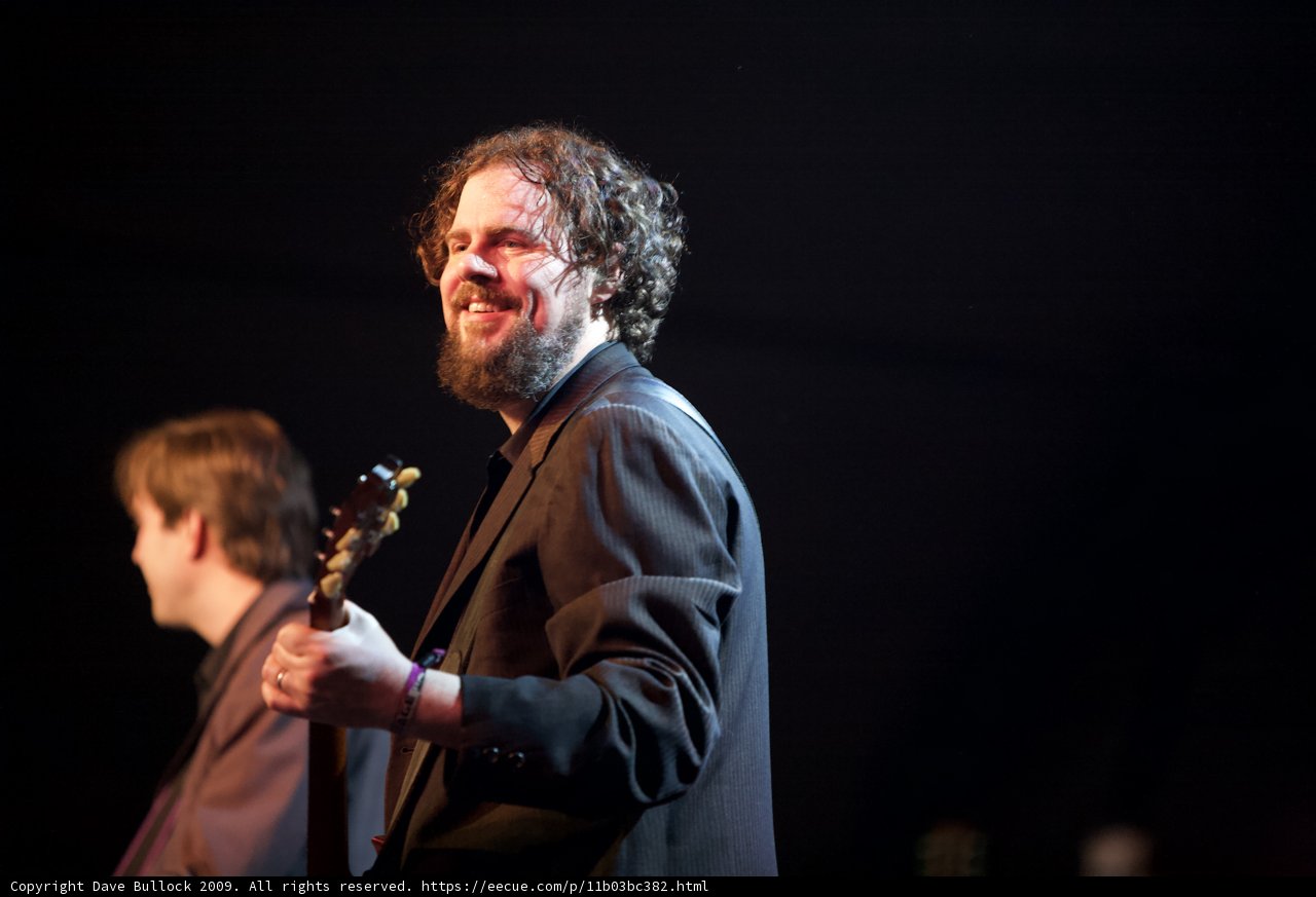Rocking the Stage with His Guitar