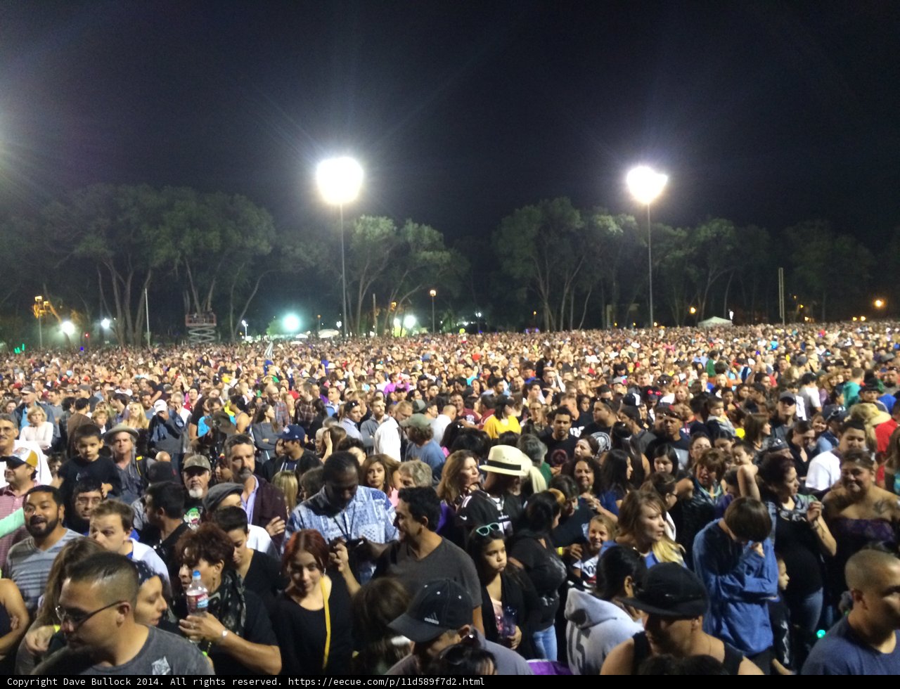 Nighttime Concert in Fort Marcy Ballpark