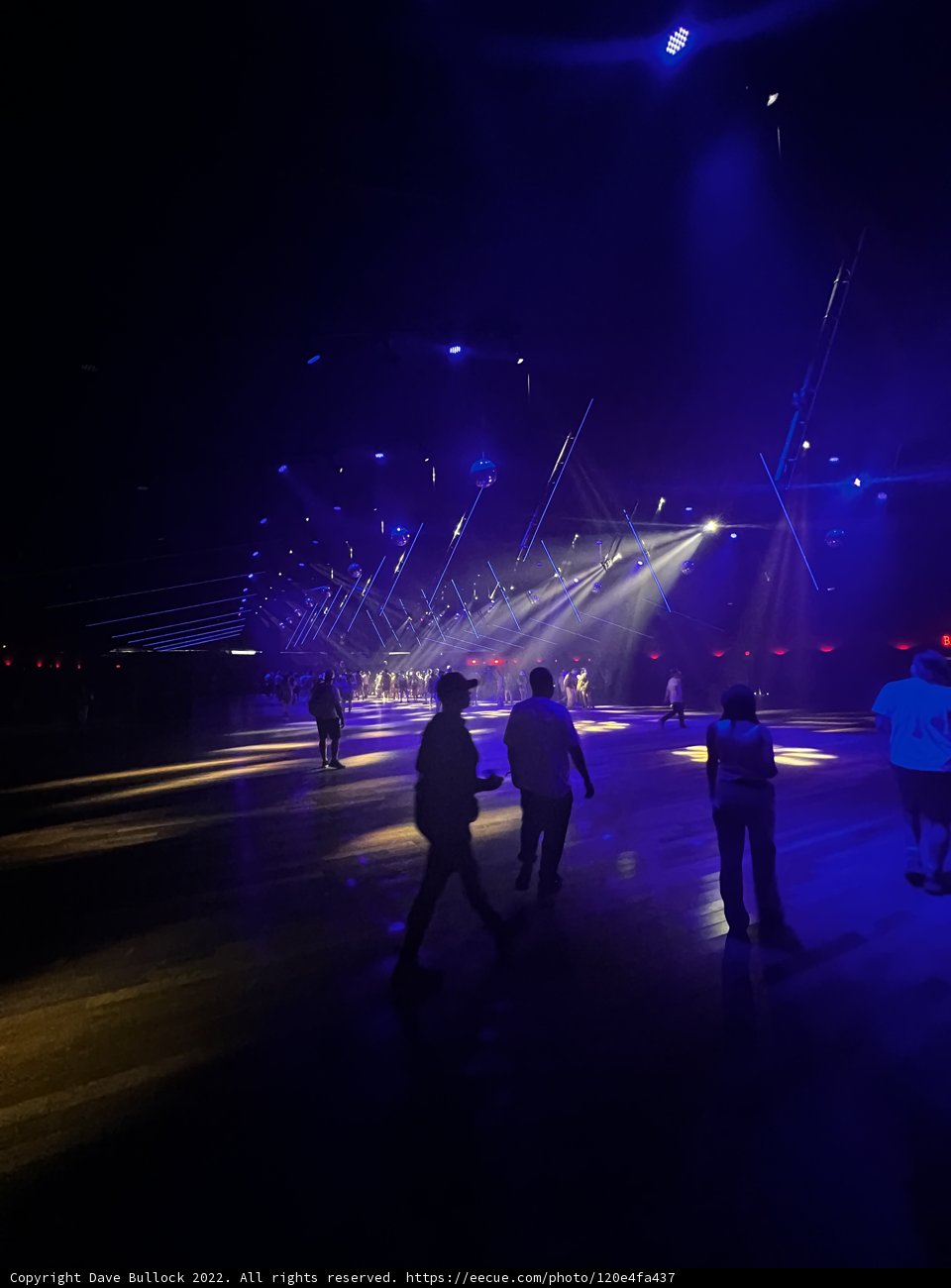 Blue Spotlight on Urban Nightlife