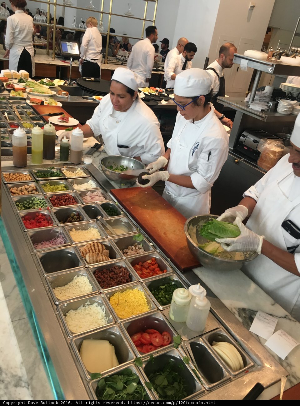 Busy Chefs at Work in LA Kitchen