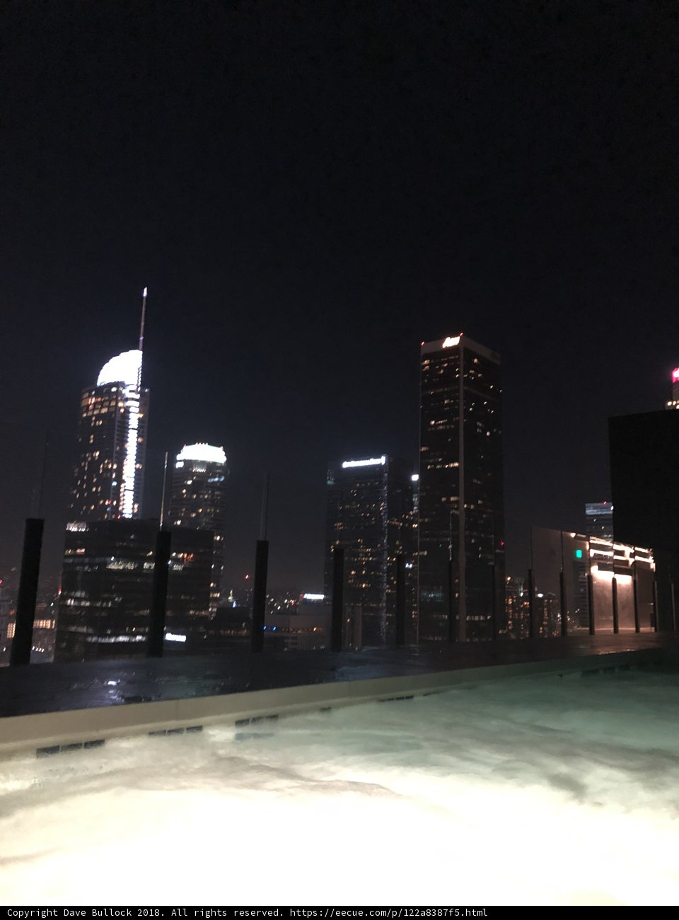 City Lights from Rooftop Pool