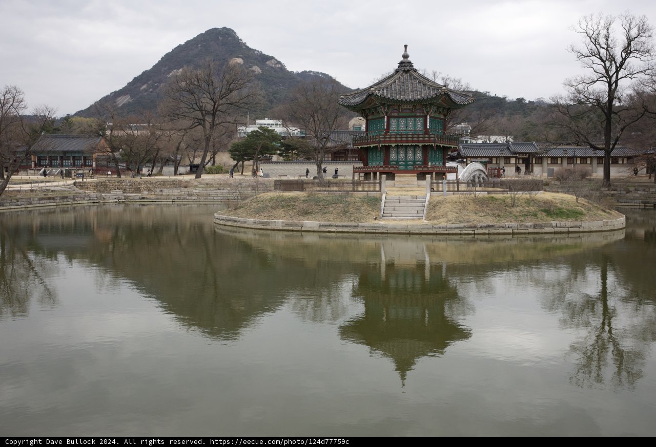 Serene Reflections: Korea's Pagoda by the Pond