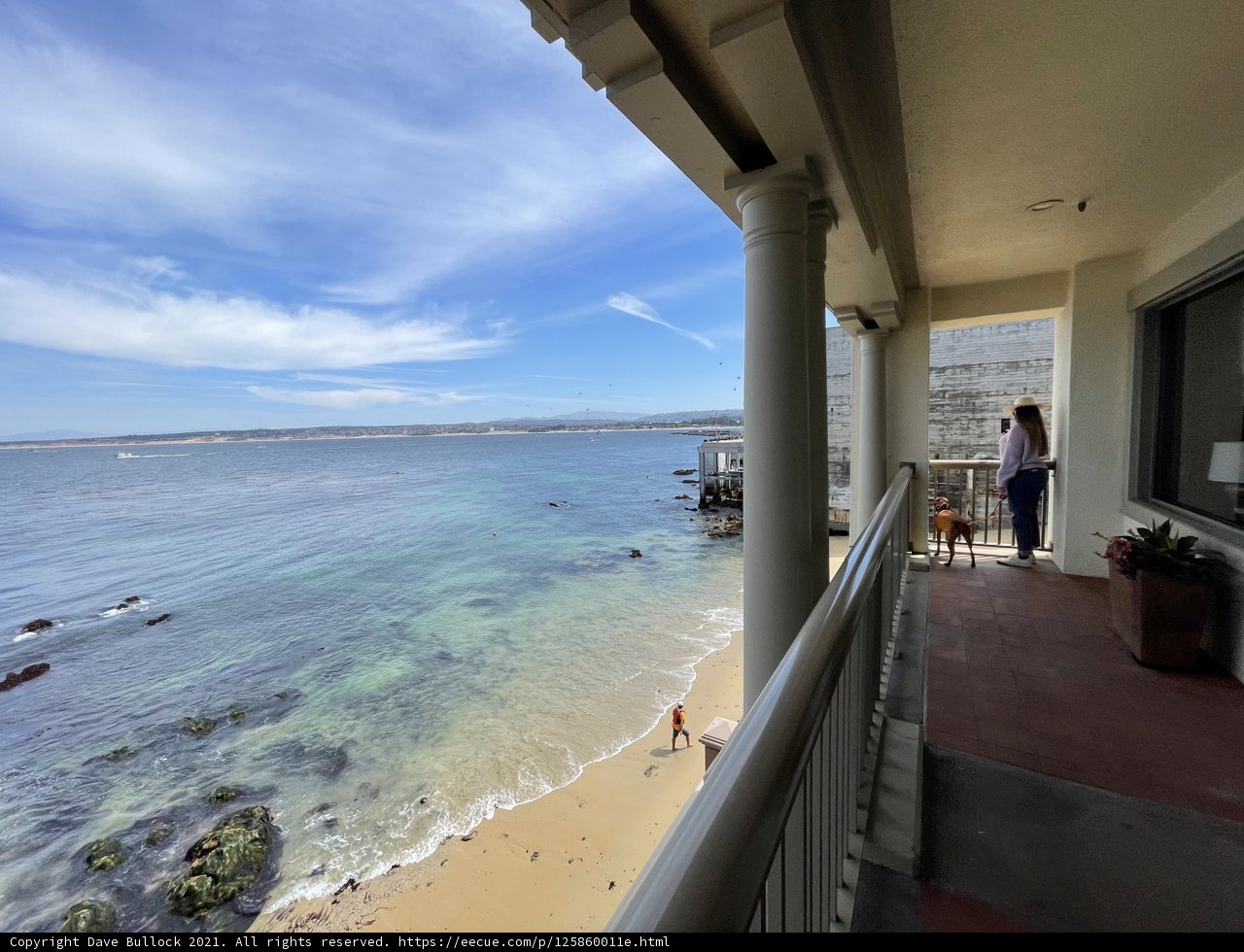 Serene Ocean View from Balcony in Monterey Bay