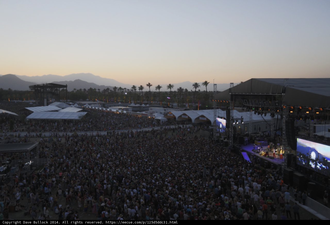 Coachella 2014 Crowd at Sunset