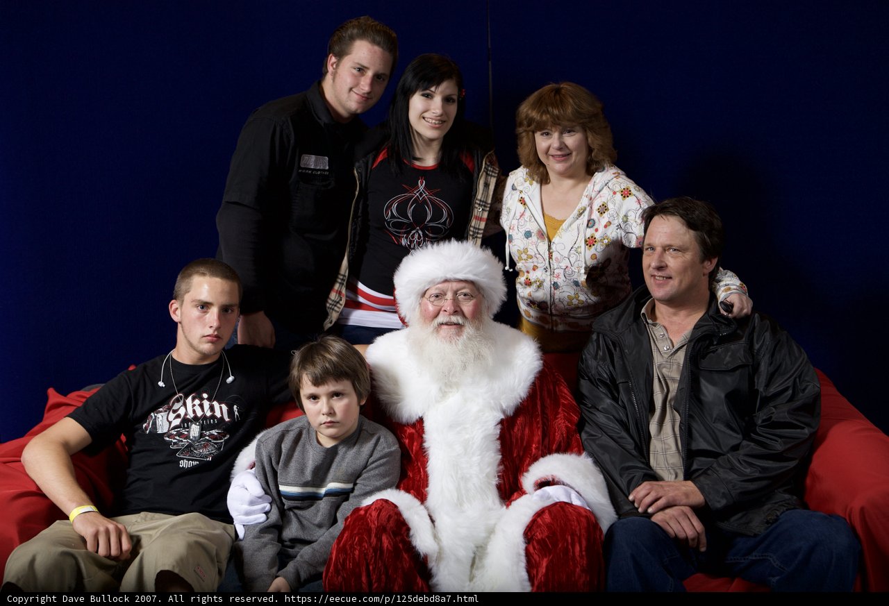A Festive Family Gathering with Santa