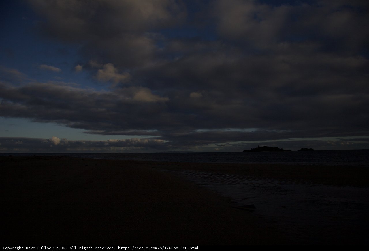 Twilight on the Fiji Beach