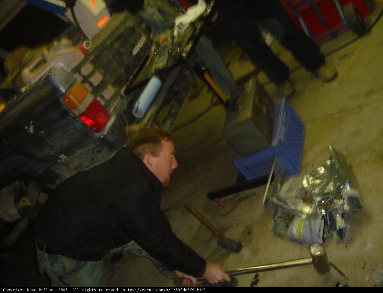 Working on the Truck