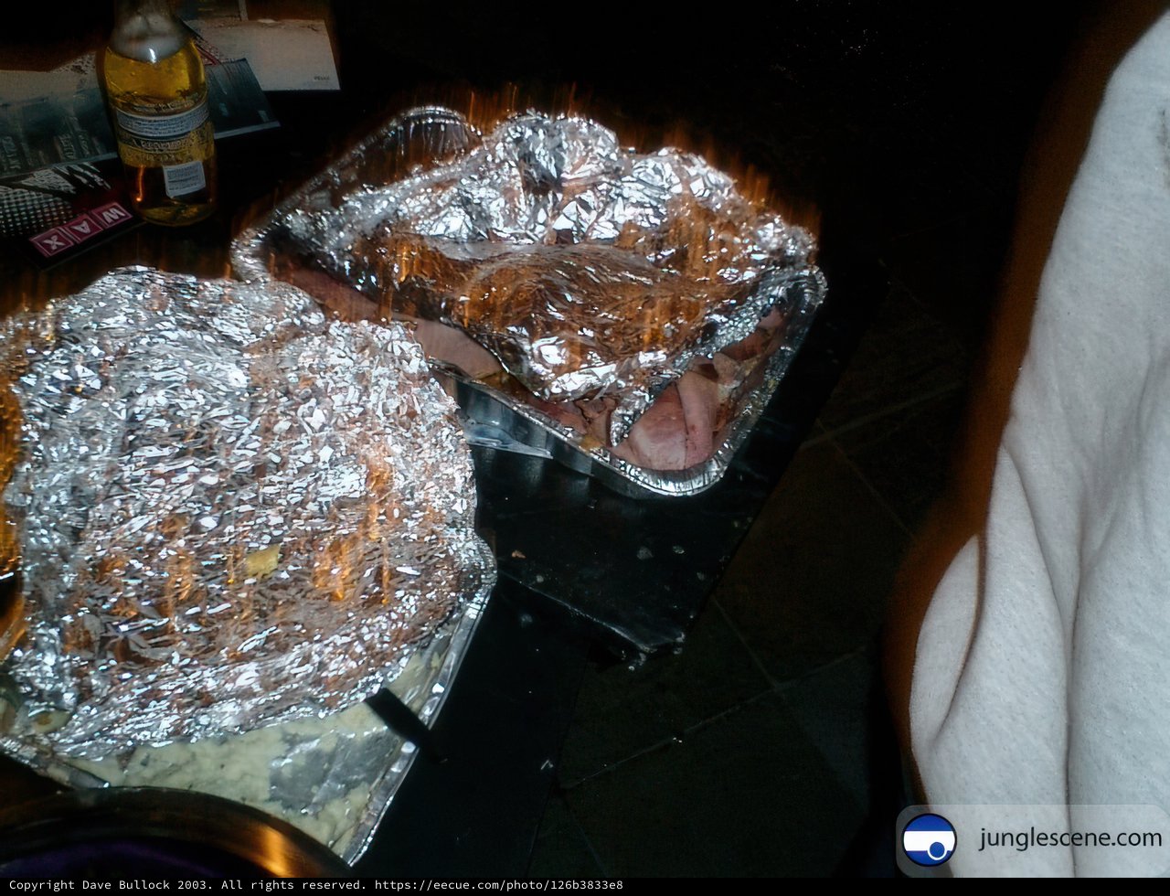 Foil Trays Filled with Delicious Homemade BBQ