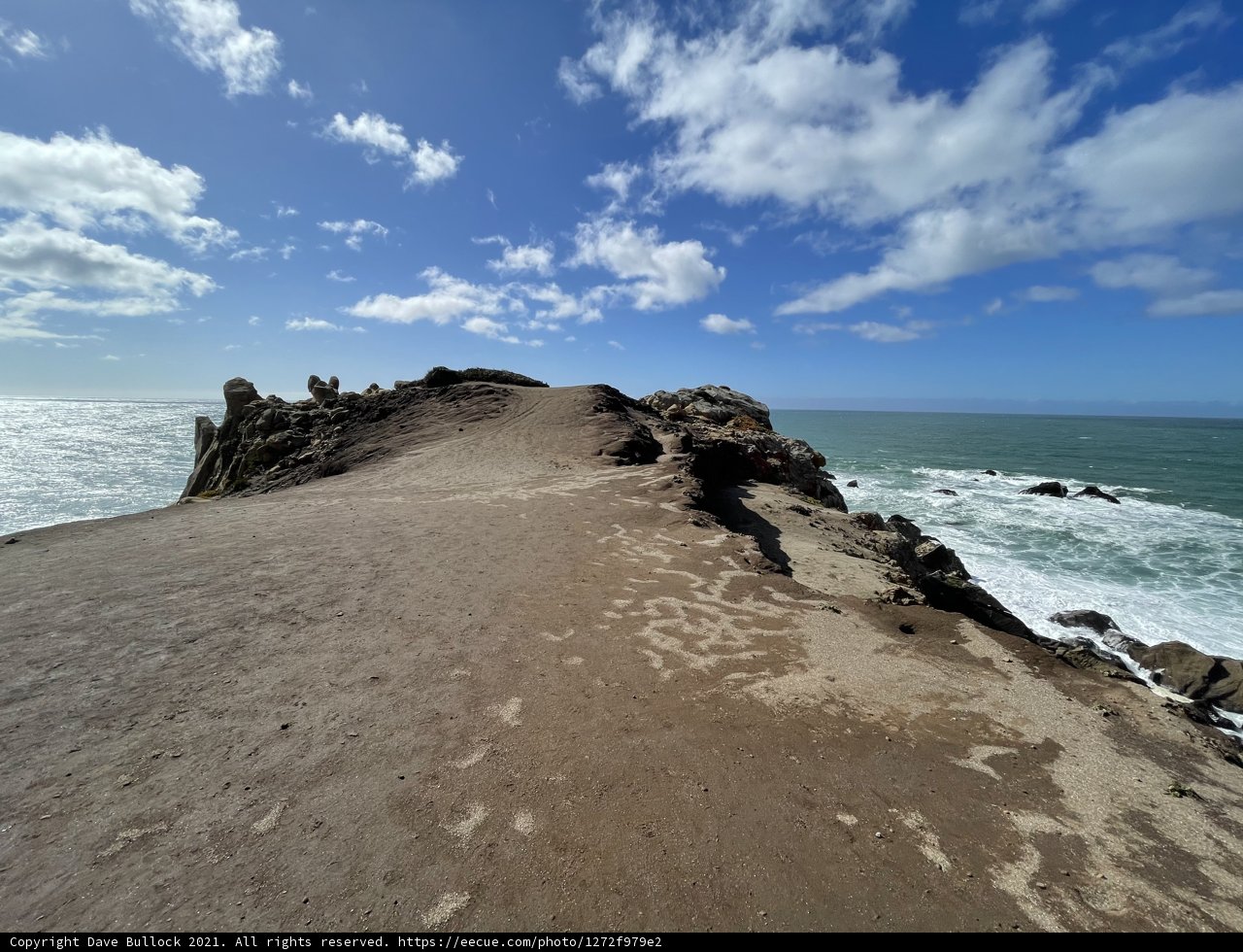 Ocean View from atop the Cliff in Jenner, California