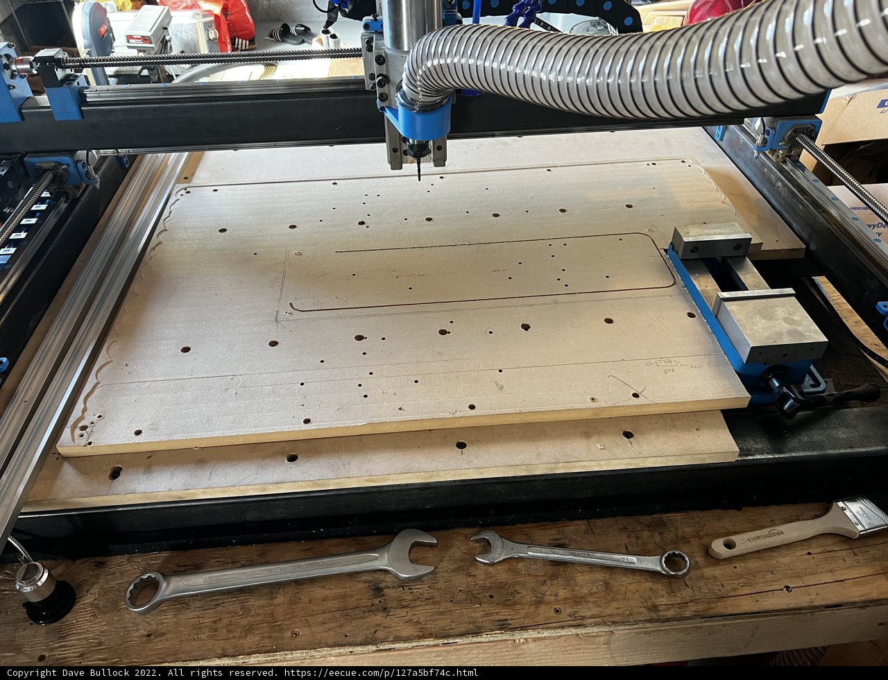 CNC machine in action