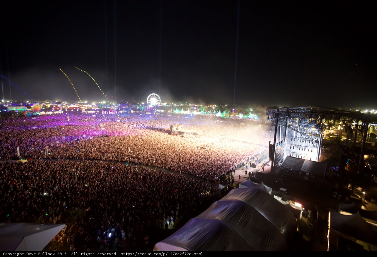 Lights and Pyrotechnics Rock the Crowd at Coachella