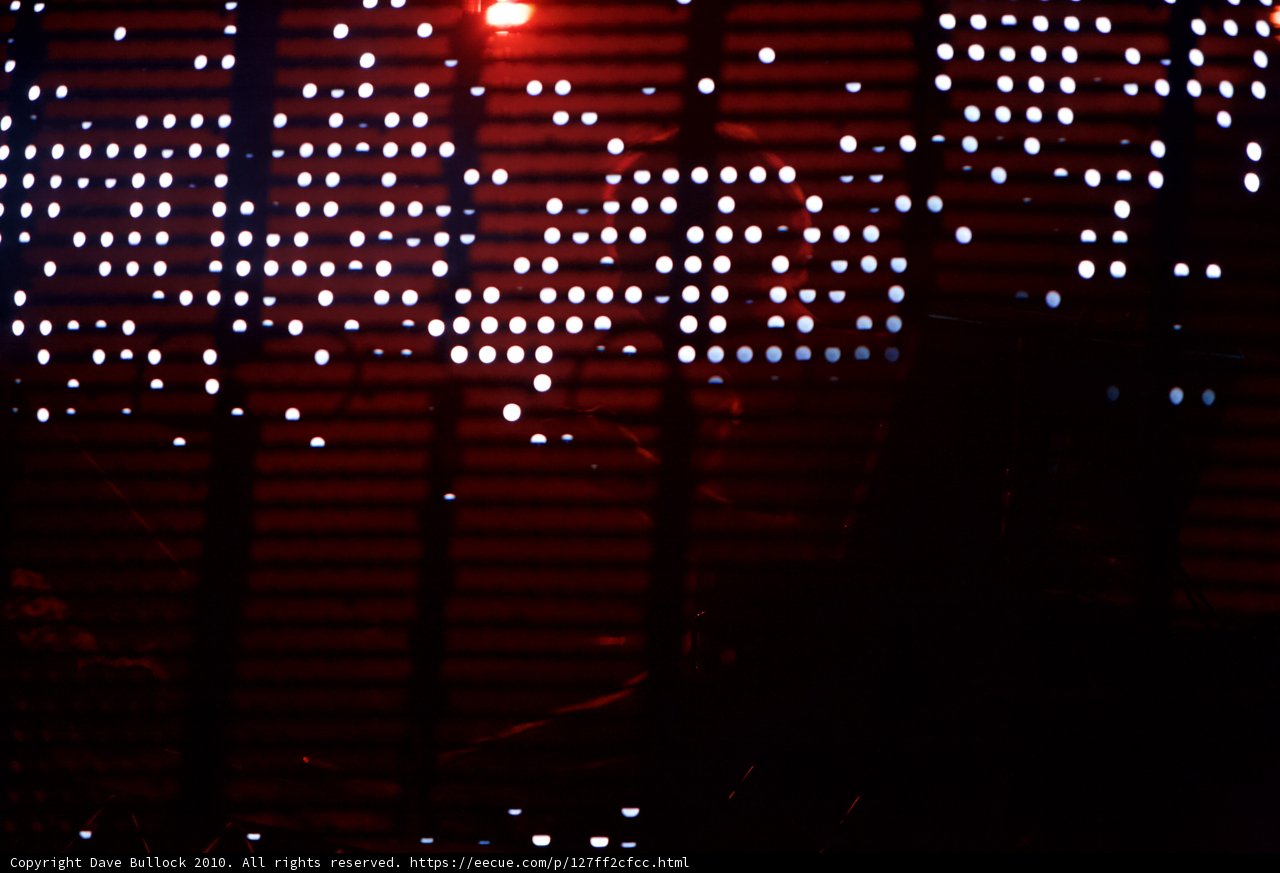 Glowing Sign at Coachella Concert