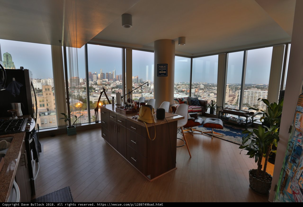 Penthouse Kitchen with City View
