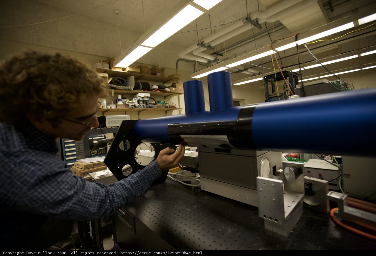 Working on the Blue Pipe