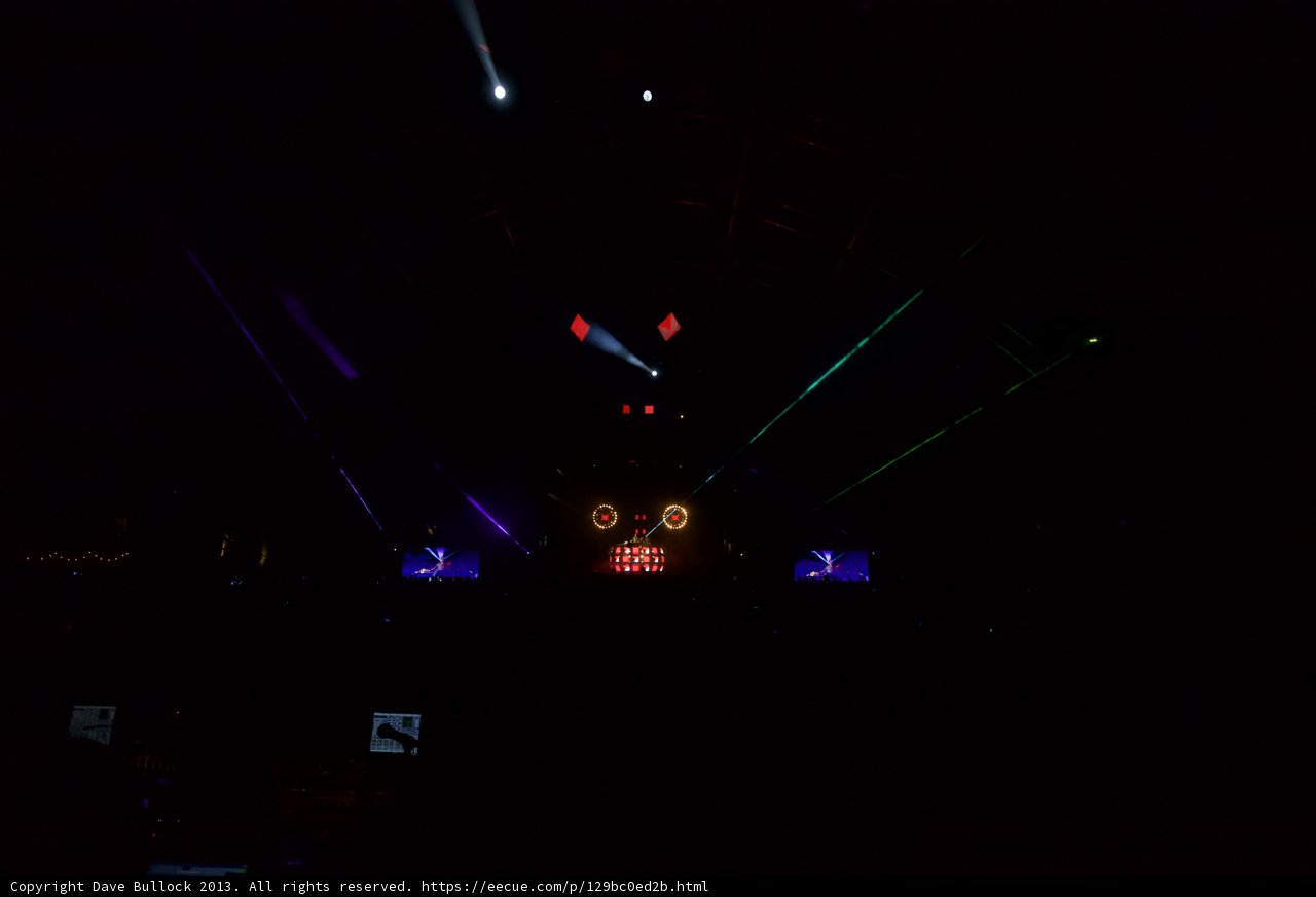 Electrifying Laser Lights Illuminate the Night at Coachella