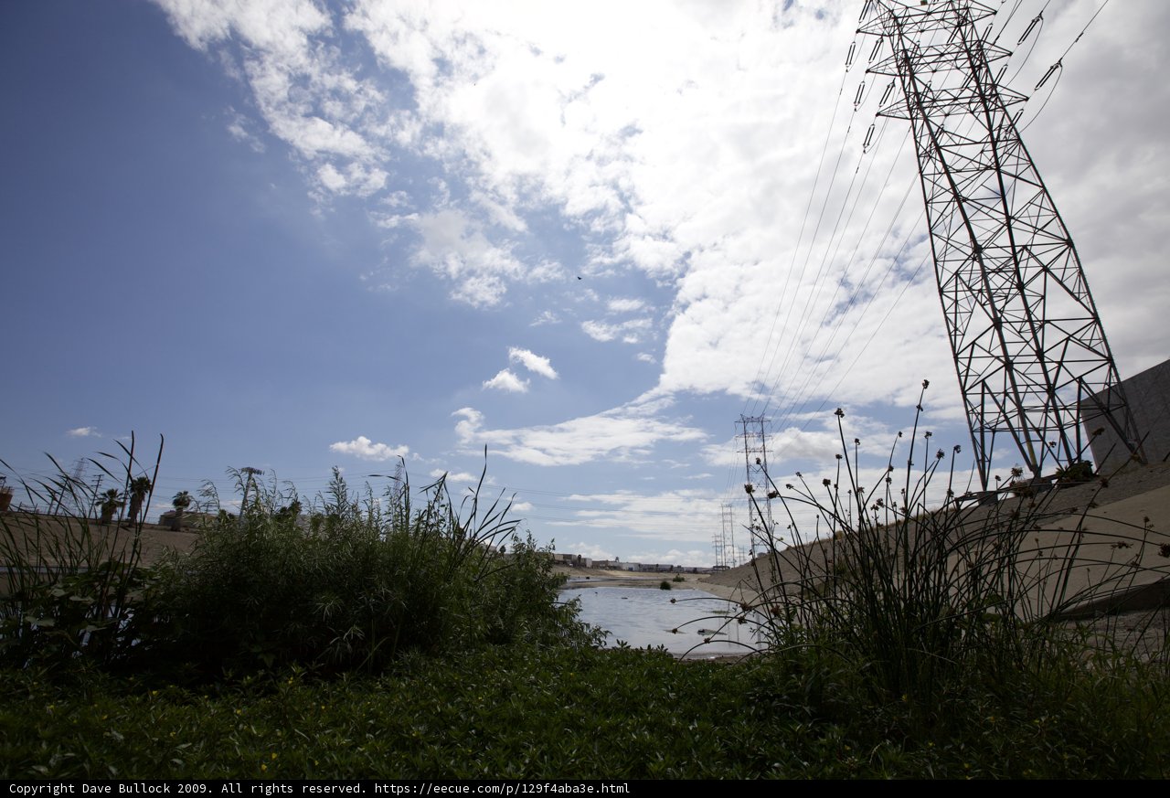 Power Lines Overlooking River