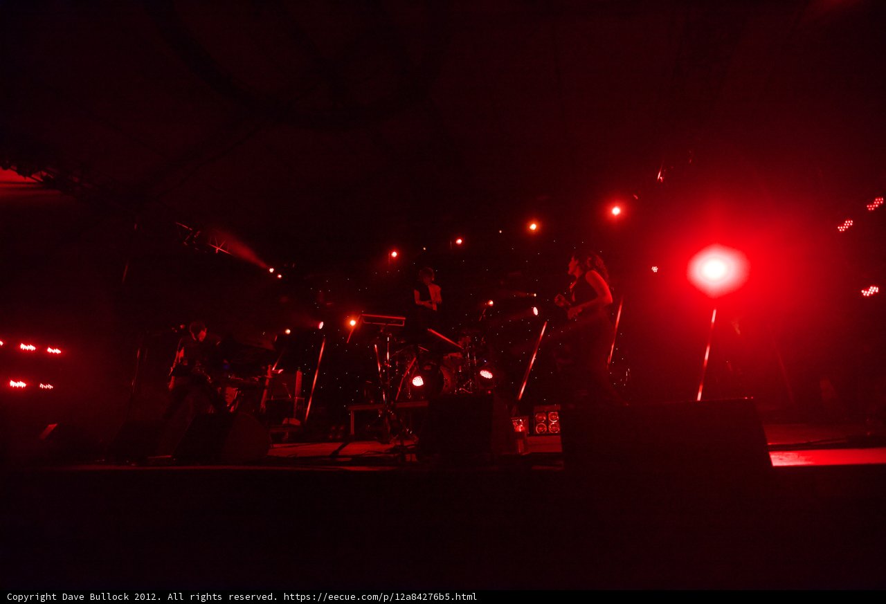 Rocking the Stage under Red Lights