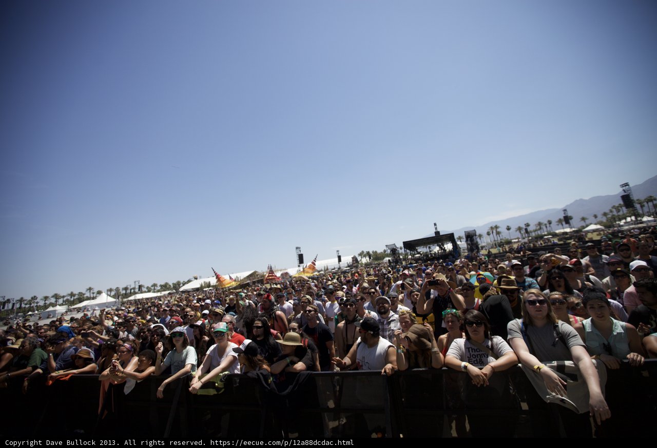 Coachella Crowd Rocks Out Under Blue Skies