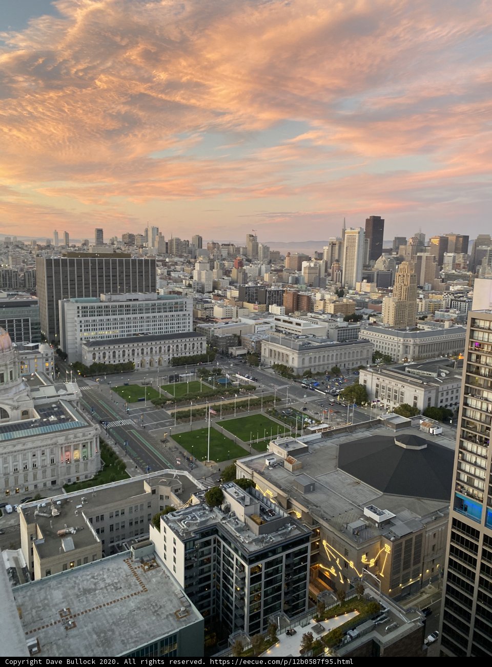 Sunset over the San Francisco Metropolis