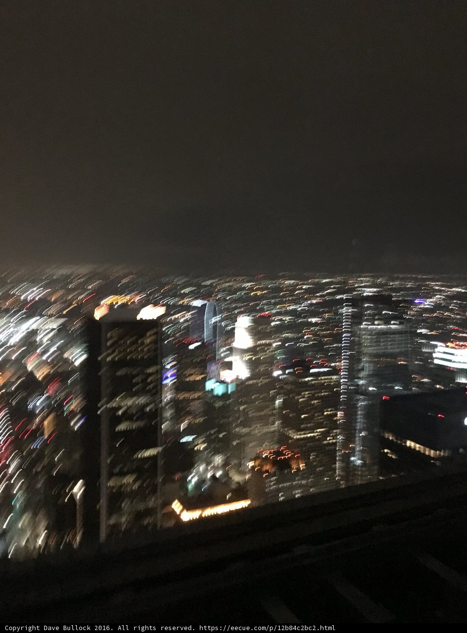 Nighttime Metropolis from Above