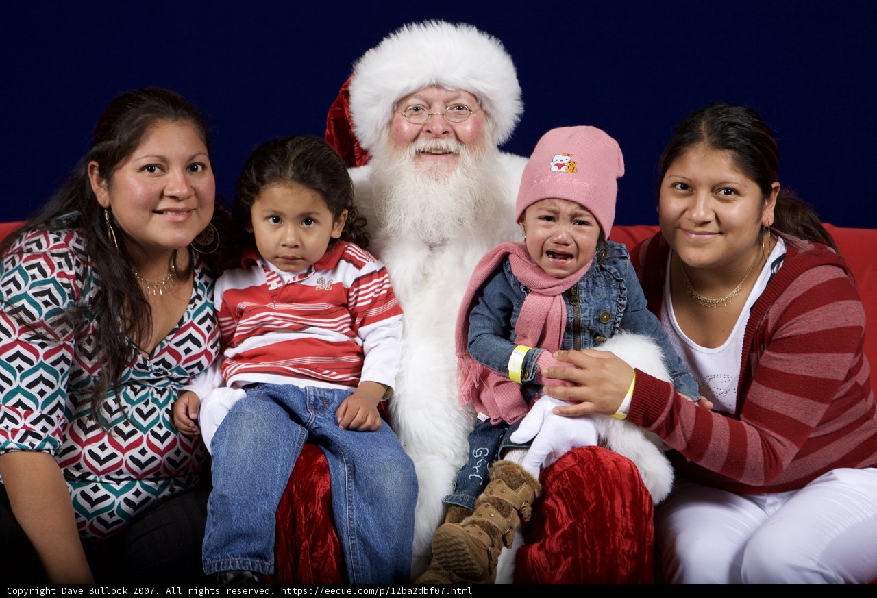 Celebrating Christmas with Santa and Family