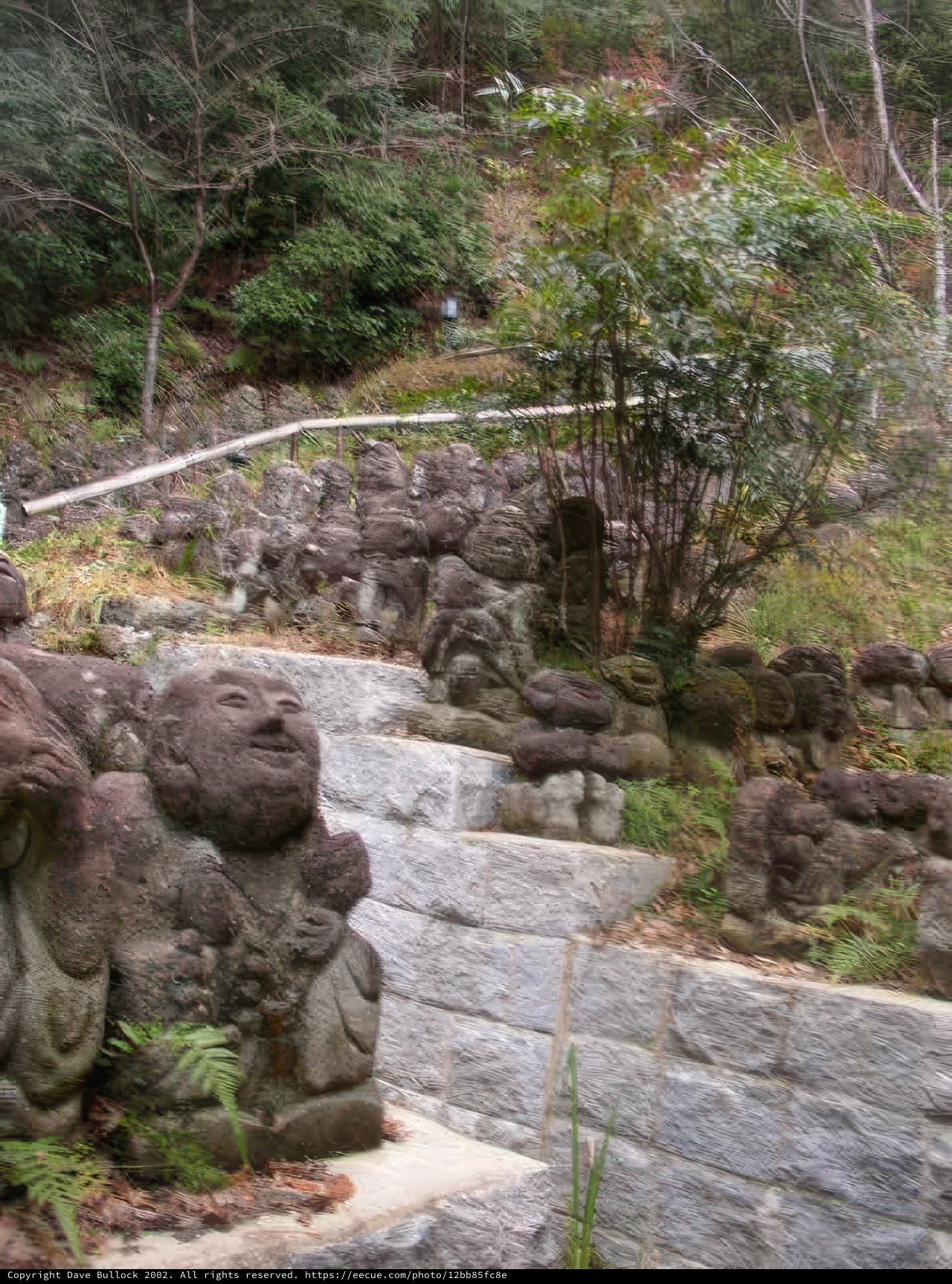Stone Statues in Garden