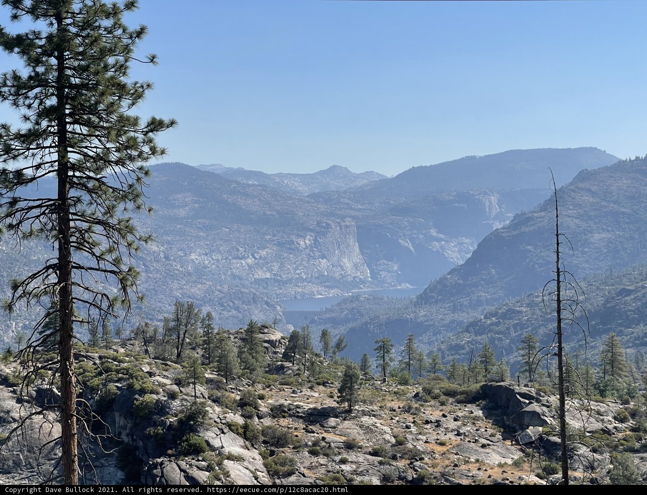 Majestic vista from atop Yosemite's mountain range