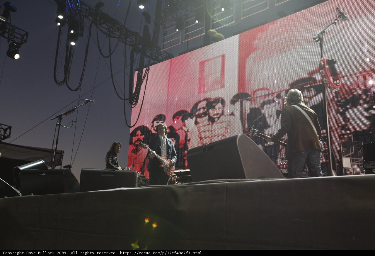 Paul McCartney and Rusty Anderson Light Up Coachella Stage