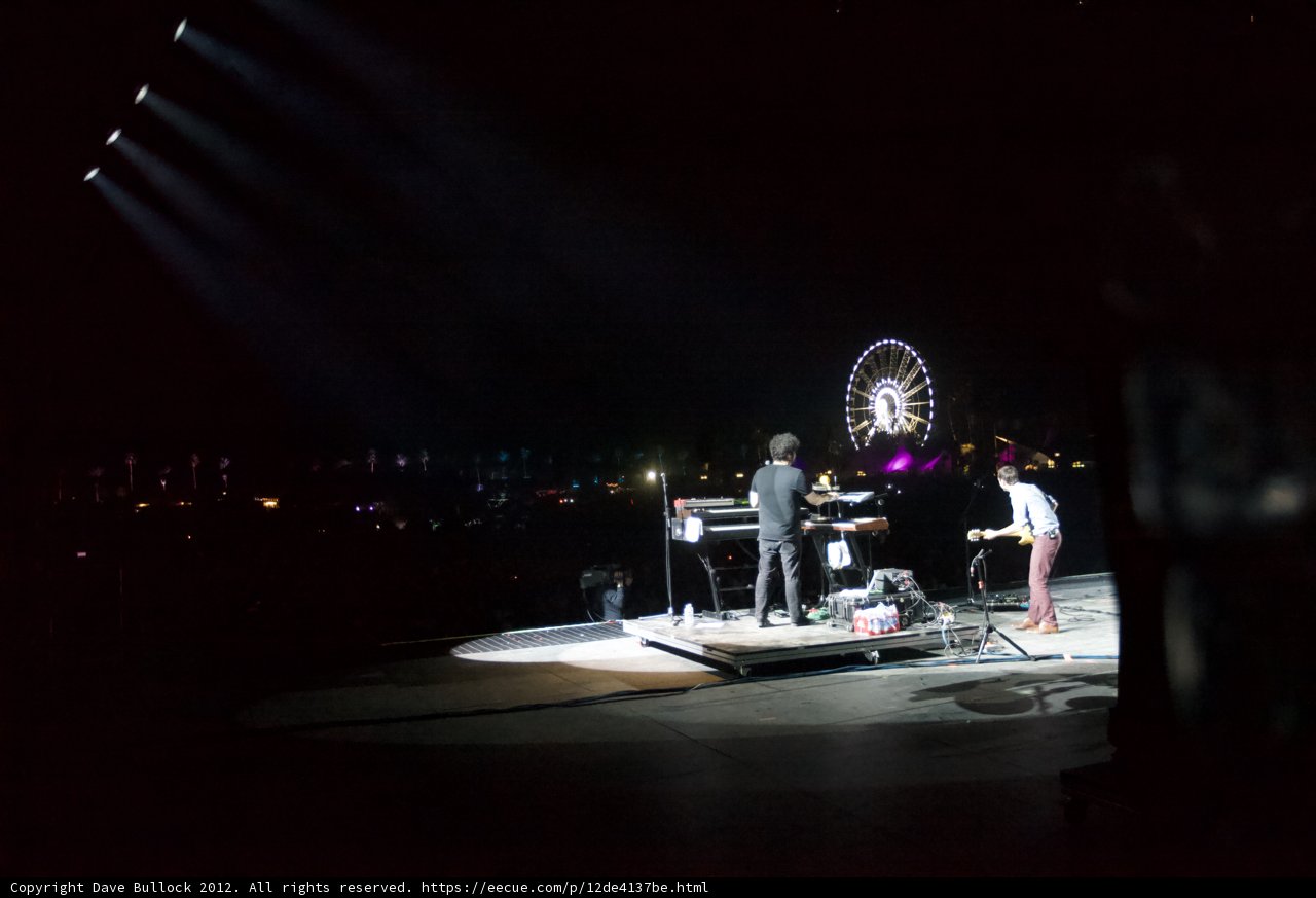 Night Performance with Ferris Wheel in the Background