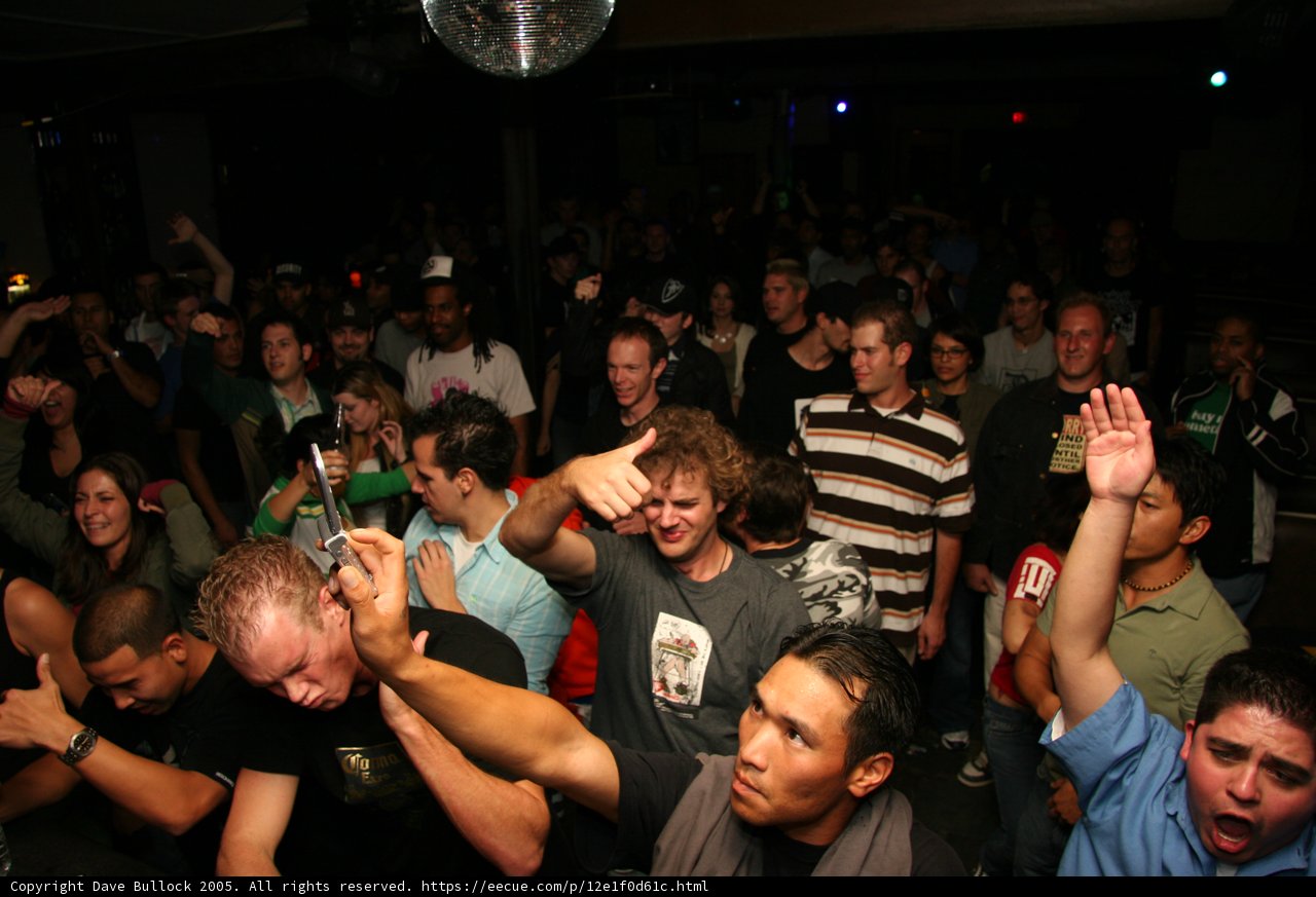 Disco Party with a Happy Crowd