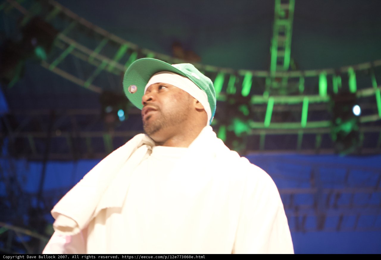 Ghostface Killah Rocks Coachella Stage with Green Cap