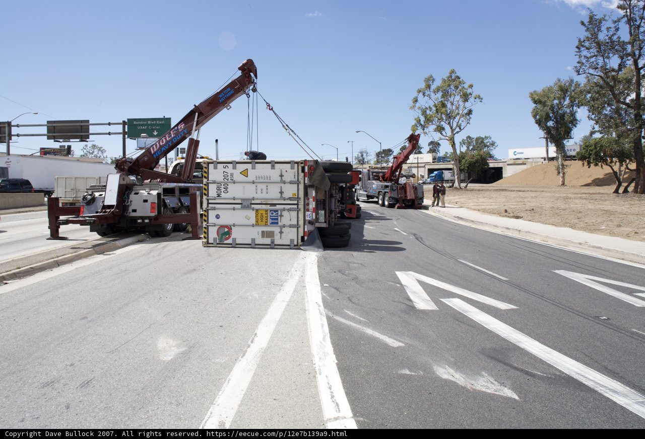 Loading an Overturned Truck