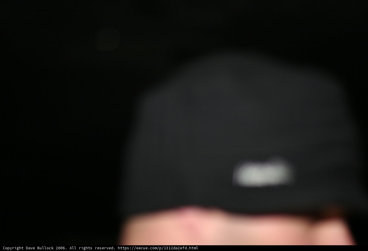 Blurry Man in a Black Cap