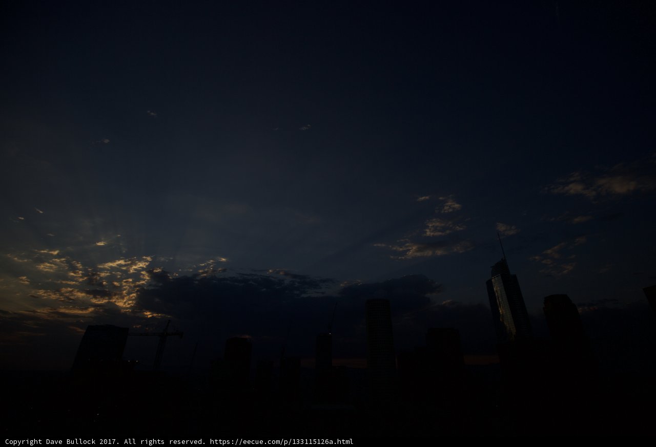 Sunset over the Urban Metropolis
