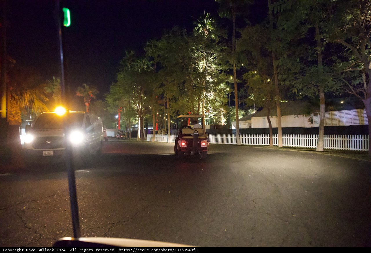 Night Drive: Illuminated Path at Coachella 2024