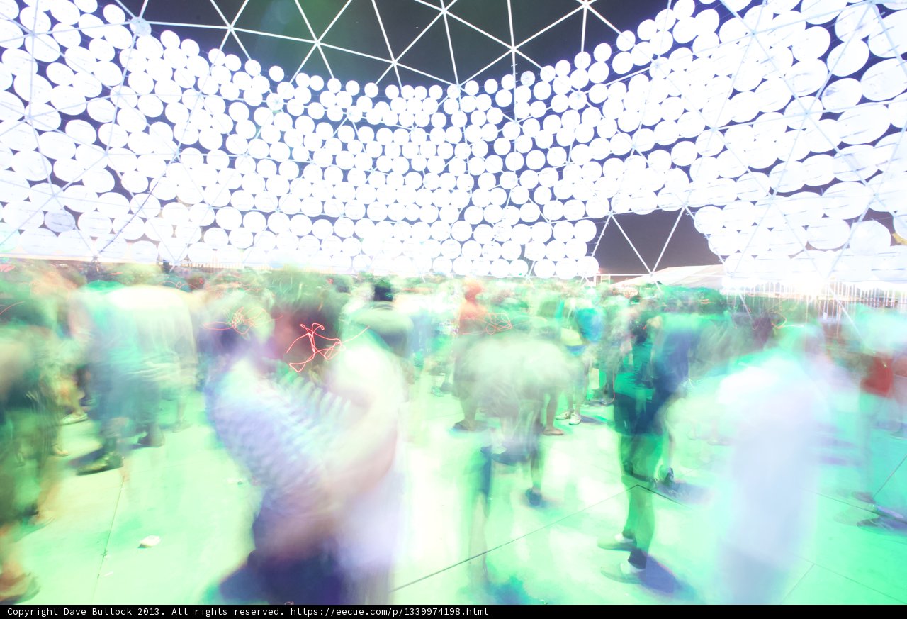 Nighttime Crowd